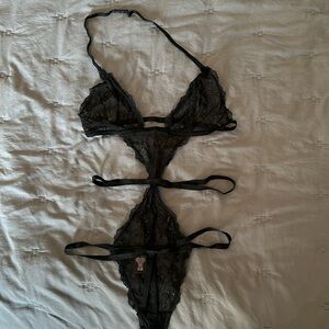 Black lingerie all lace
